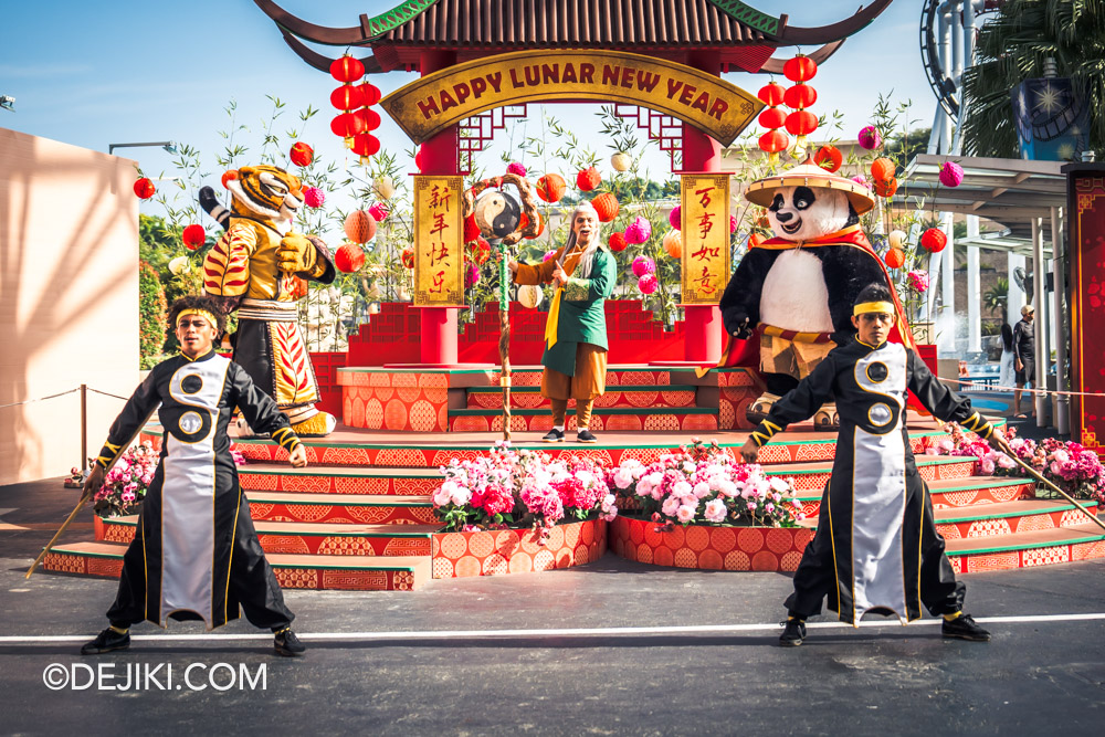 Universal Studios Singapore Chinese New Year 2024 event Pos Dojo Dragon of Dreams show 5 Yin Yang Warriors Duo