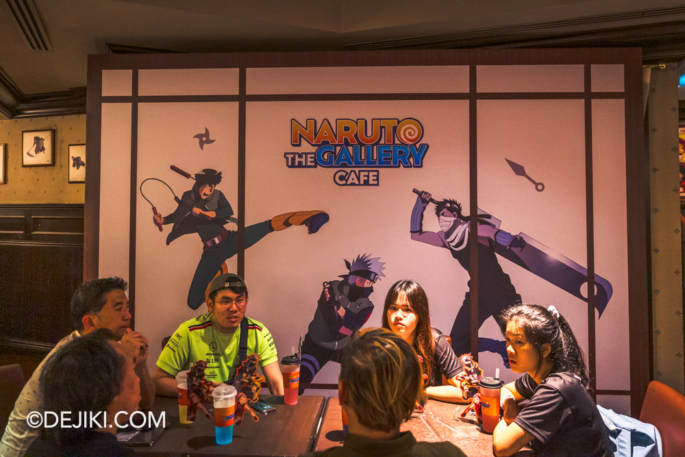 Naruto The Gallery Cafe at Universal Studios Singapore Themed Restaurant at KTs Grill Dining area overview 3
