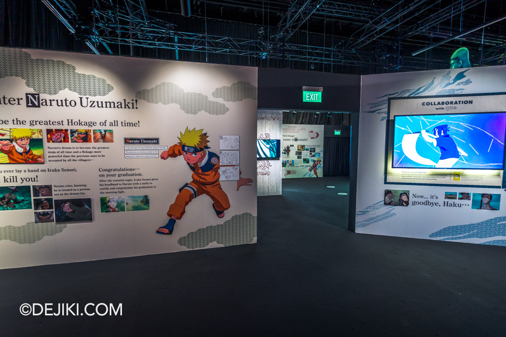 Naruto The Gallery at Universal Studios Singapore Exhibition 1 Childhood Beginnings Uzumaki Naruto