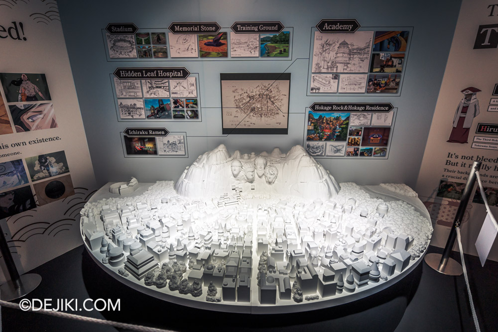 Naruto The Gallery at Universal Studios Singapore Exhibition 2 Konohagakure Diorama of Hidden Leaf Village