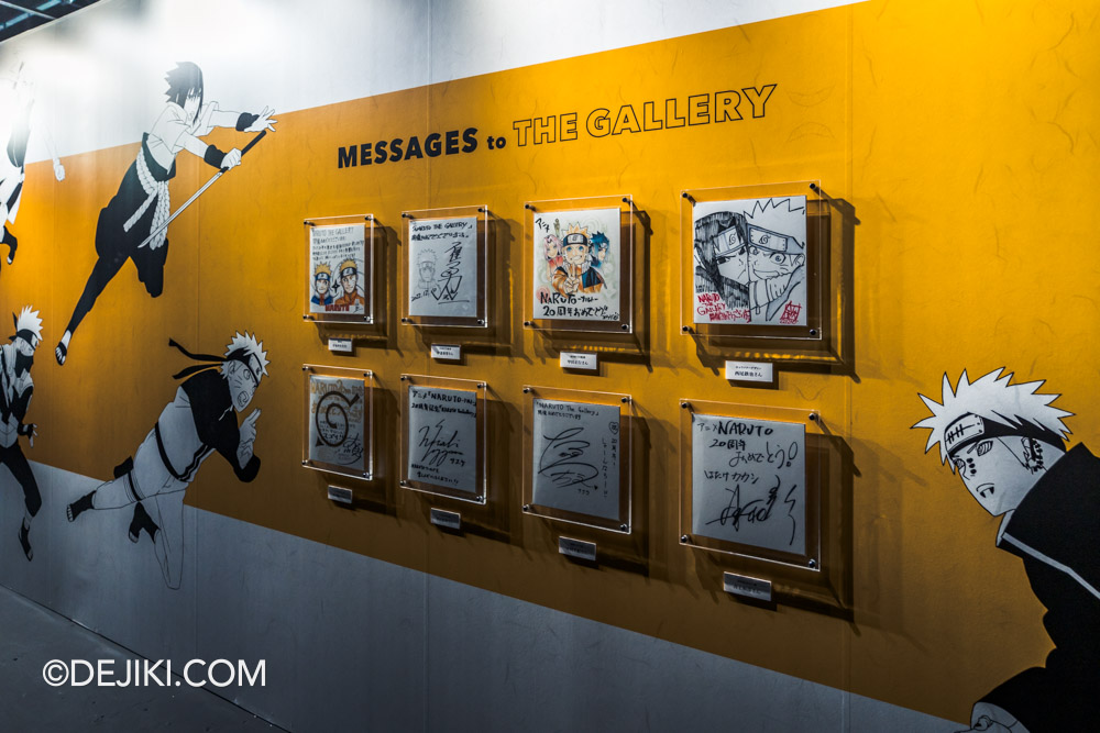 Naruto The Gallery at Universal Studios Singapore Exhibition Entrance Mural Drawings closeup
