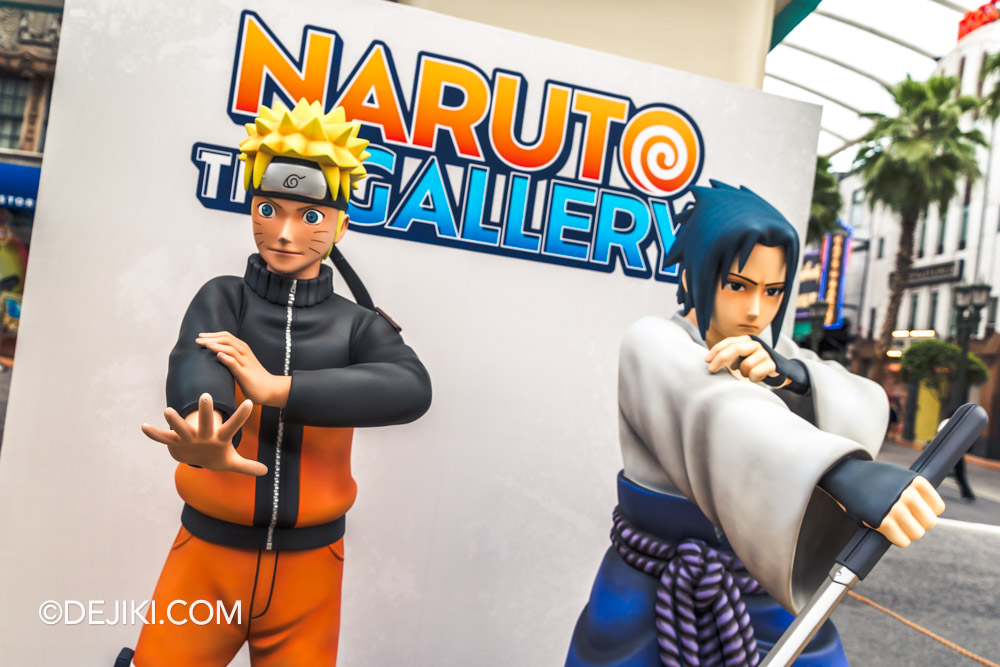 Naruto The Gallery at Universal Studios Singapore Park Entrance Naruto and Sasuke Sculptures
