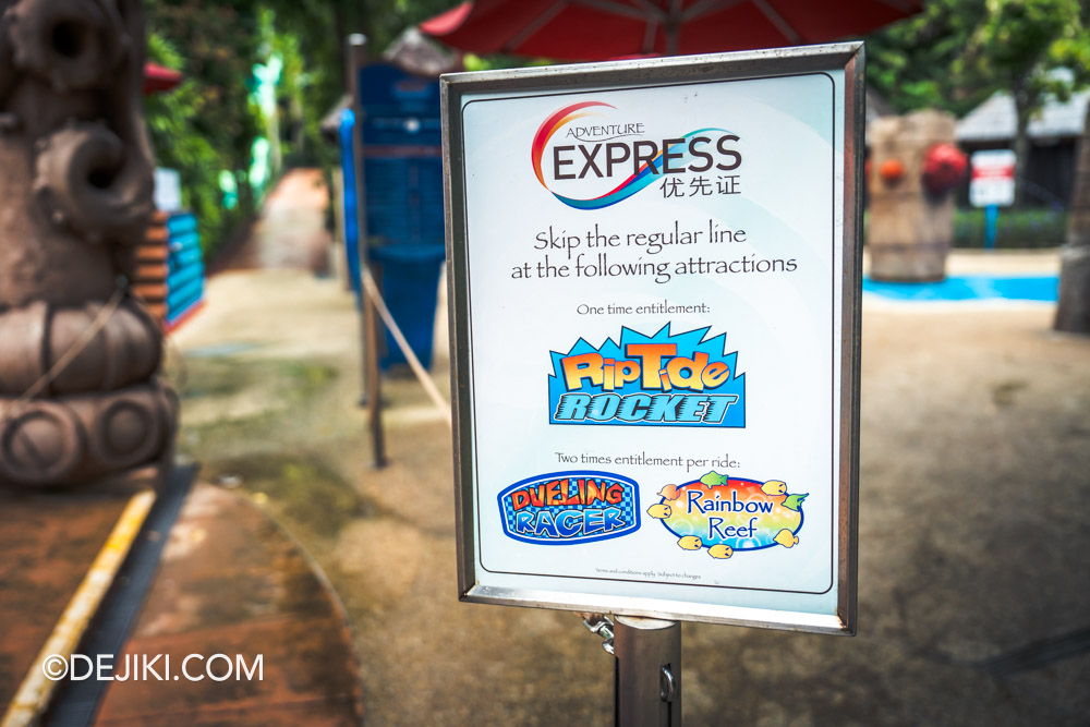 RWS Adventure Cove Waterpark 2024 Attractions Overview Adventure Express Pass