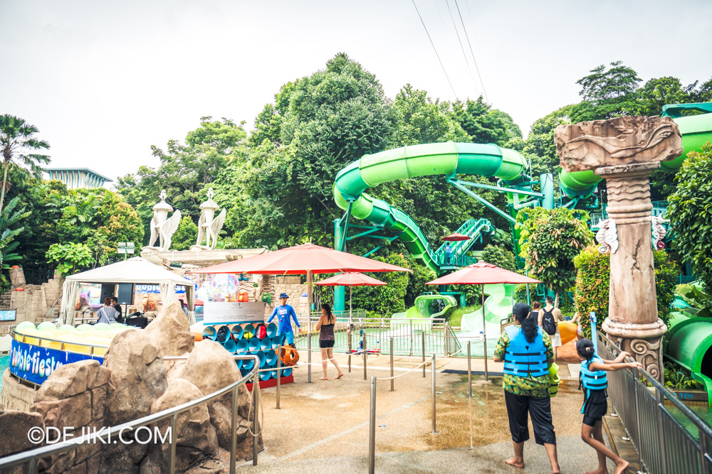 RWS Adventure Cove Waterpark 2024 Attractions Overview Slides in Bluwater Area
