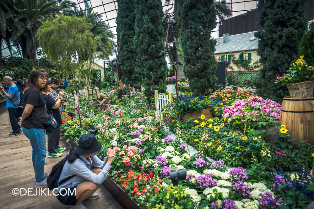 Gardens by the Bay Impressions of Monet The Garden floral display Flower Field Back Row garden overview 3