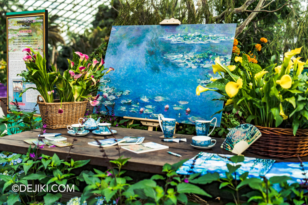 Gardens by the Bay Impressions of Monet The Garden floral display foyer closeup