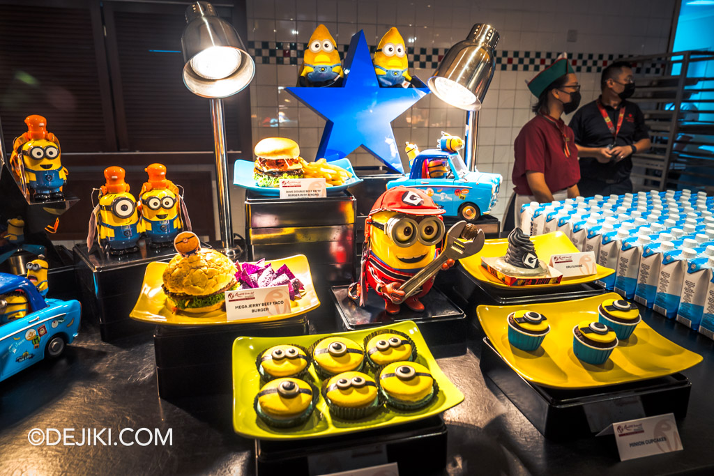 Universal Studios Singapore Mega Despicable Summer 2024 event Minion food and snacks display