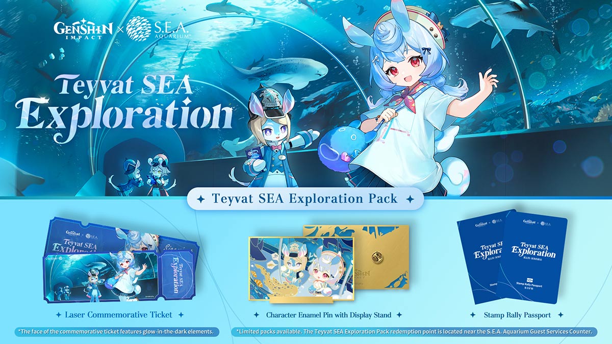 RWS SEA Aquarium Aug 2024 Genshin Impact Teyvat SEA Exploration event2