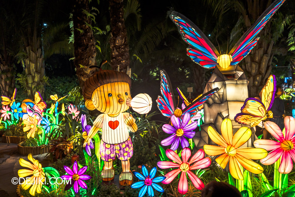 Gardens by the Bay Mid Autumn Festival 2024 lantern displays Bubbles Bliss at the Meadow