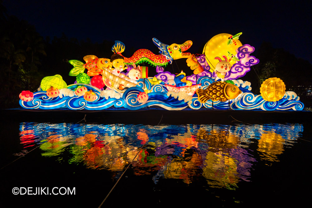 Gardens by the Bay Mid Autumn Festival 2024 lantern displays Celebrations at Dragonfly Lake