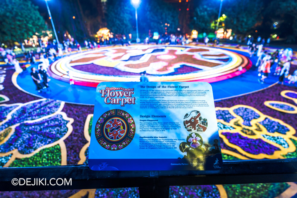 Gardens by the Bay Mid Autumn Festival 2024 lantern displays Flower Carpet viewing gallery