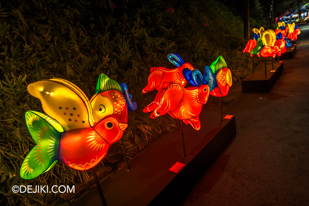 Gardens by the Bay Mid Autumn Festival 2024 lantern displays mini traditional lanterns