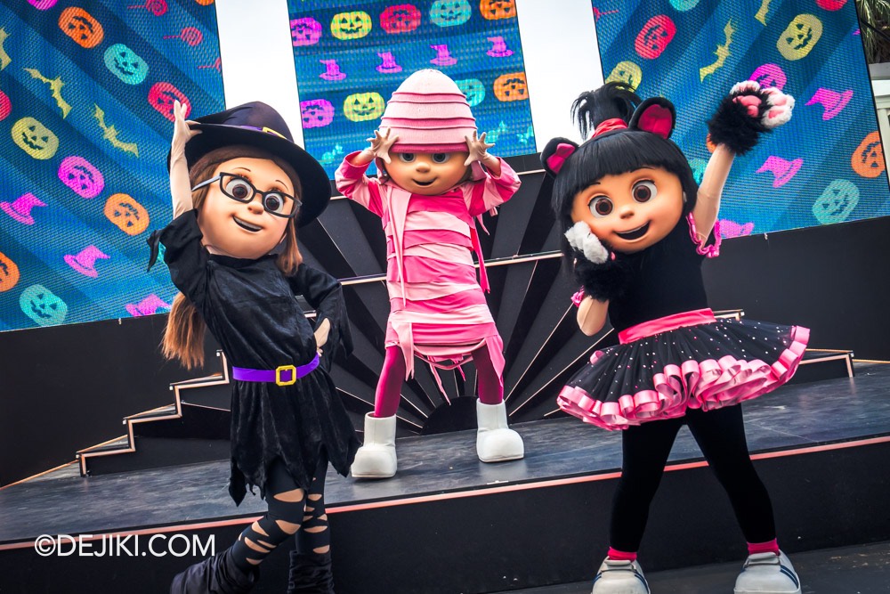 USS 2024 Day Halloween Fun For All event coverage report by Dejiki MNG Gru Girls Margo Edith Agnes