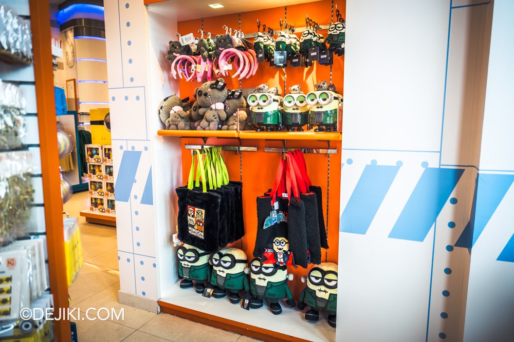 USS 2024 Day Halloween Fun For All event coverage report by Dejiki Retail Minion Monsters merchandise wall