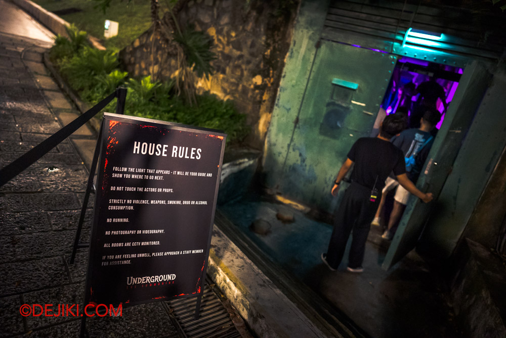 Underground The Summoning Experience at Battlebox Fort Canning Singapore 2 bunker entrance