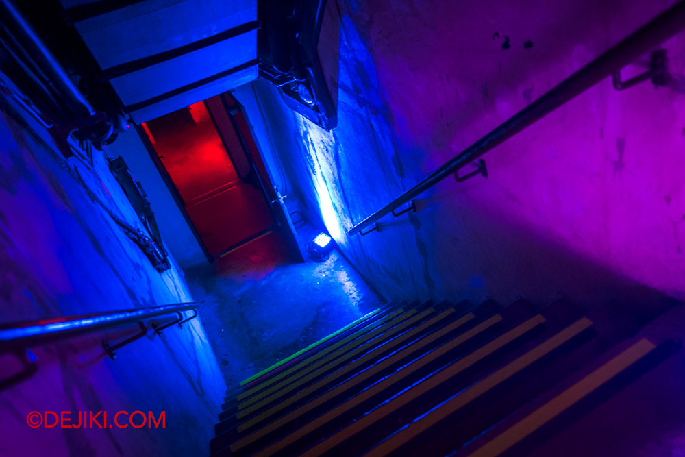 Underground The Summoning Experience at Battlebox Fort Canning Singapore 3 stairway down