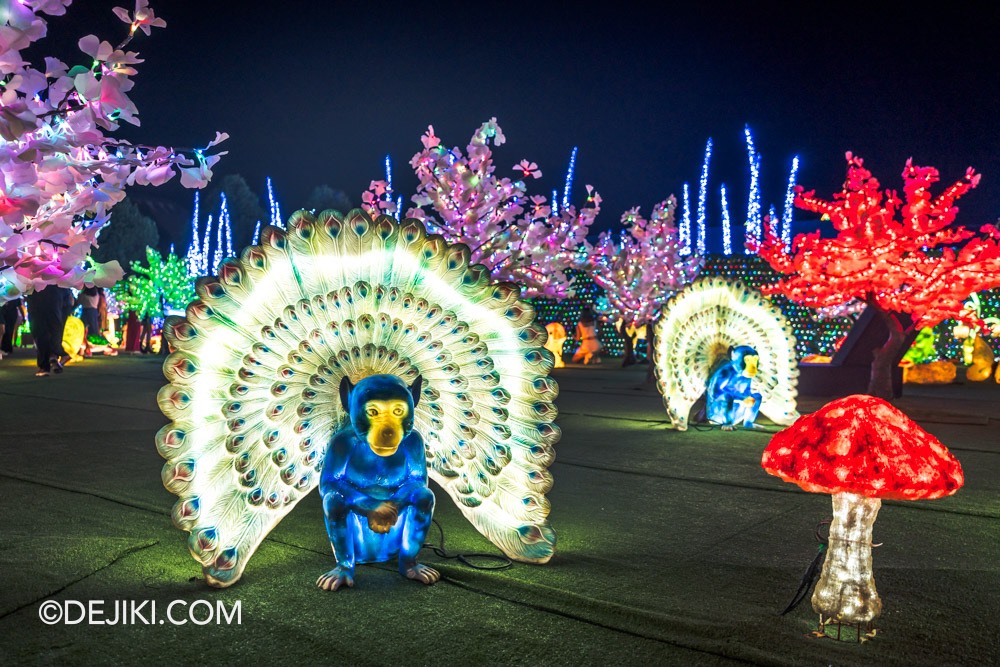 illumi Singapore light experience at Marina Bay illumi 02 The Magical Forest 4 winged monkey