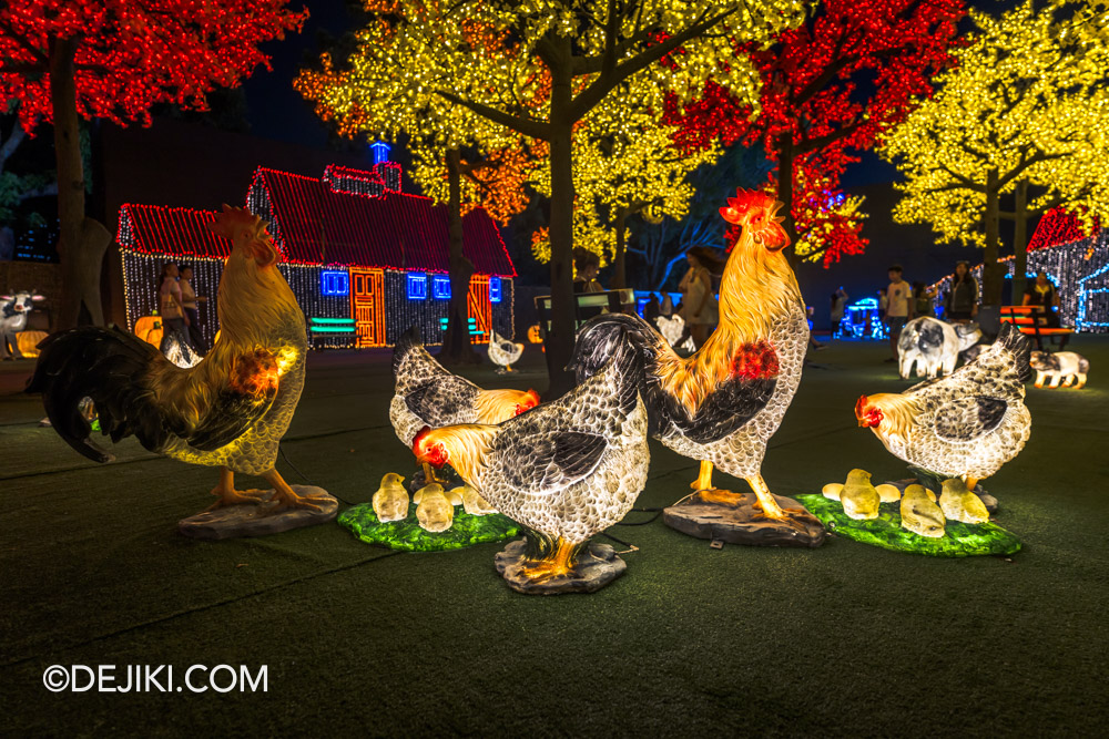 illumi Singapore light experience at Marina Bay illumi 08 The Enchanted Maples 2 chickens