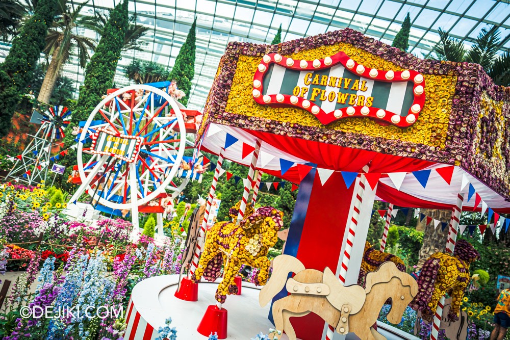 Gardens by the Bay Carnival of Flowers Australian Themed Floral Display 0 Hero Carousel and Ferris Wheel