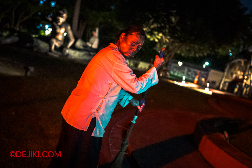 Haw Ror Villa 3 Halloween event at Haw Par Villa Singapore 2024 The Villa Has Eyes Interactive Ghostly Guided Tour Evidence Madam Yip Cleaner