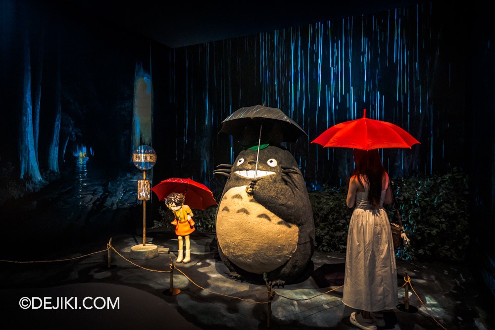 The World of Studio Ghibli at ArtScience Museum Marina Bay Sands Review My Neighbour Totoro Famous Rainy Umbrella photo spot interactive