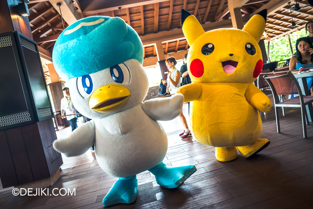 Adventure Cove Waterpark Pokemon Aqua Adventure event Meet and Greet Quaxly and Pikachu