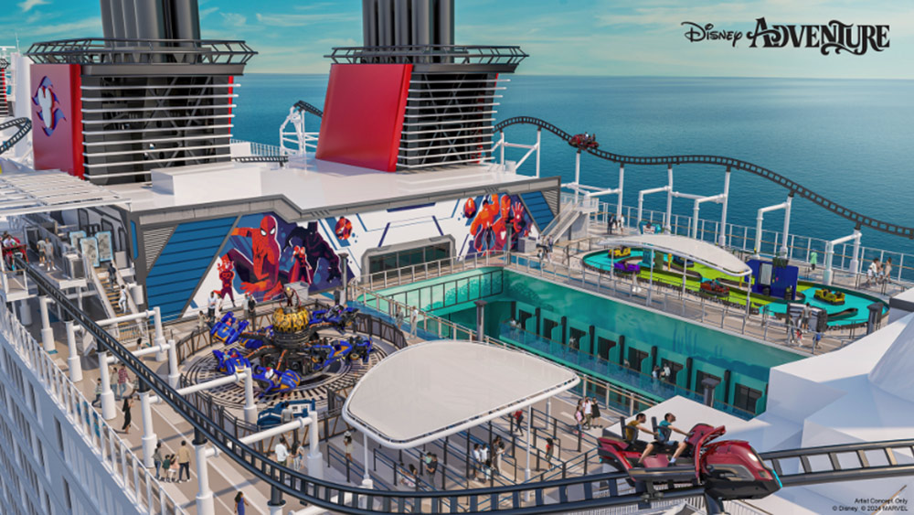 Disney Adventure ship Rendering Disney Marvel Landing