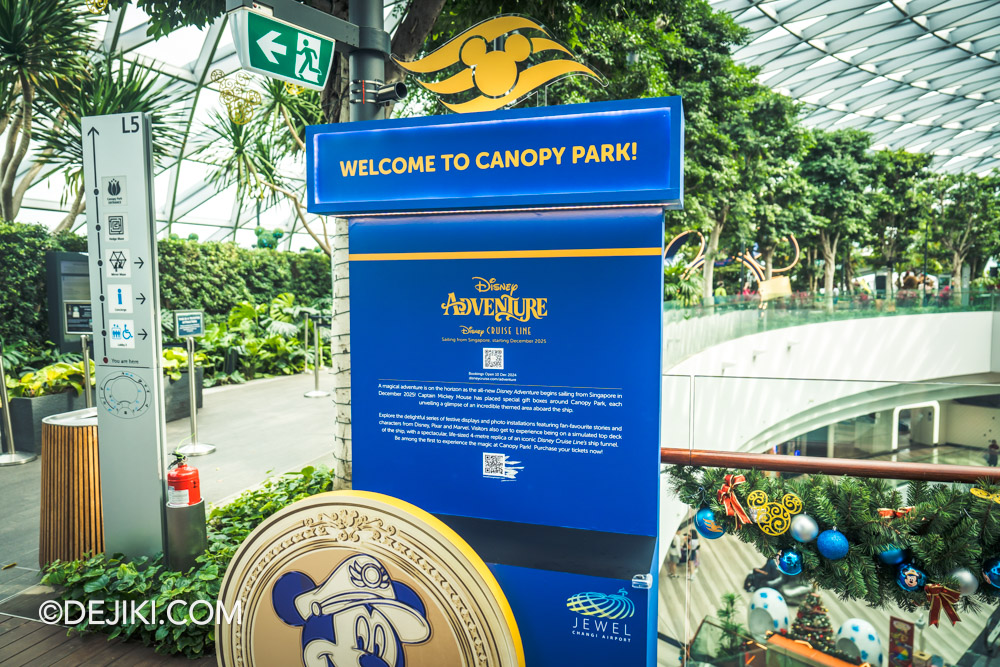 Disney Cruise Line event at Changi Airport Adventure Quest Welcome to Canopy Park