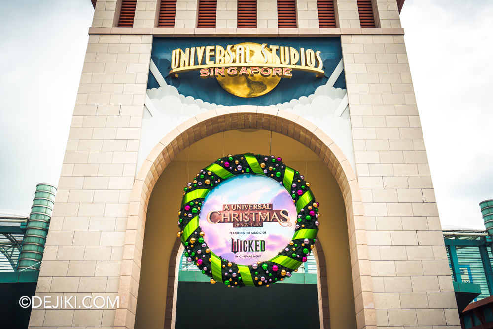 Universal Studios Singapore A Universal Christmas 2024 Park Entrance