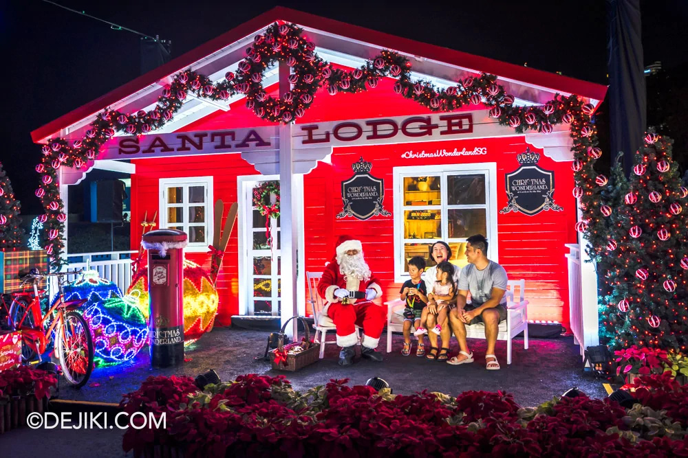 Gardens by the Bay Christmas Wonderland 2024 Santas Village Area Santas Lodge