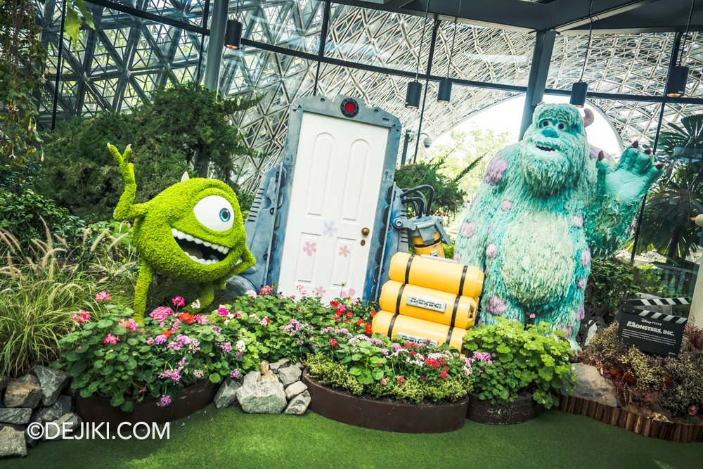 Gardens by the Bay Disney Garden of Wonder at Floral Fantasy 6 Monsters Inc Mike and Sulley