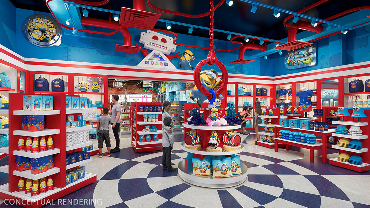 Universal Studios Singapore Minion Land Minion Marketplace Fun Store interior