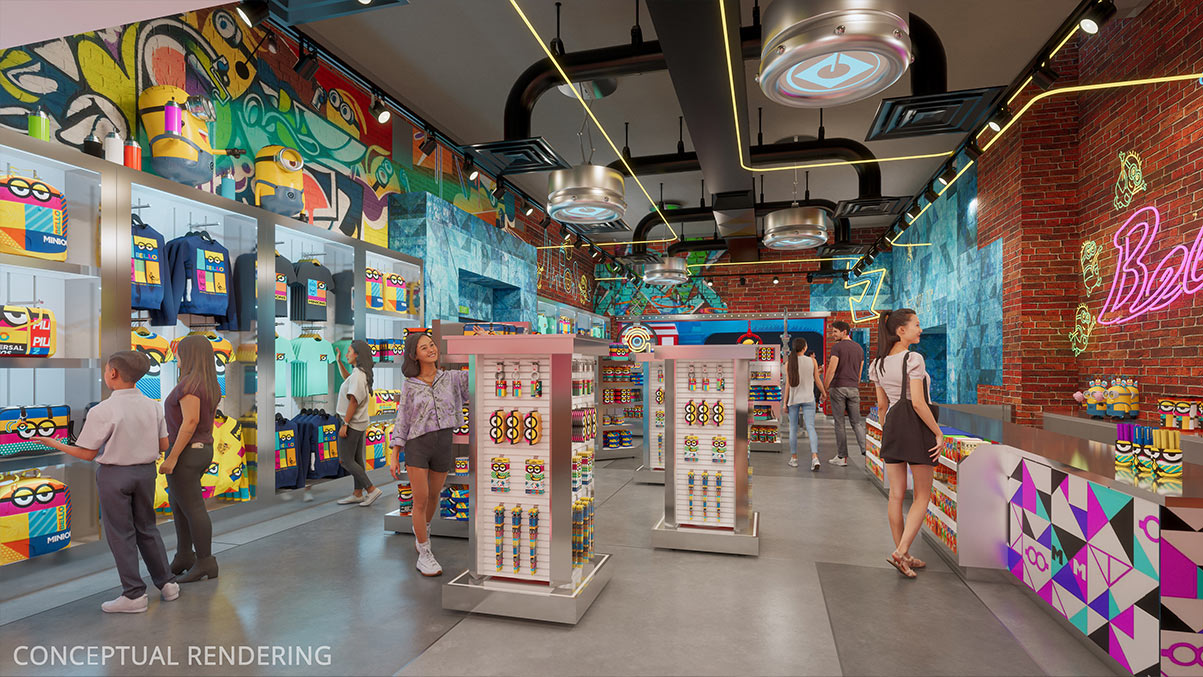 Universal Studios Singapore Minion Land Minion Marketplace Pop Store interior