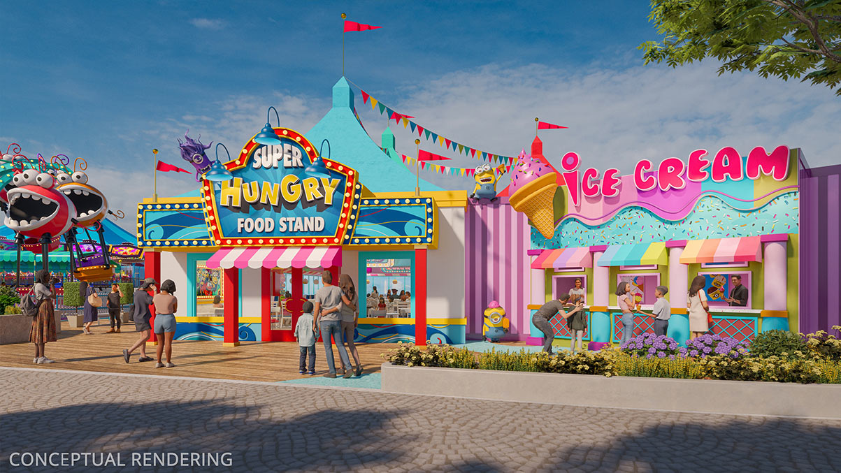 Universal Studios Singapore Minion Land Super Hungry Food Stand exterior facade