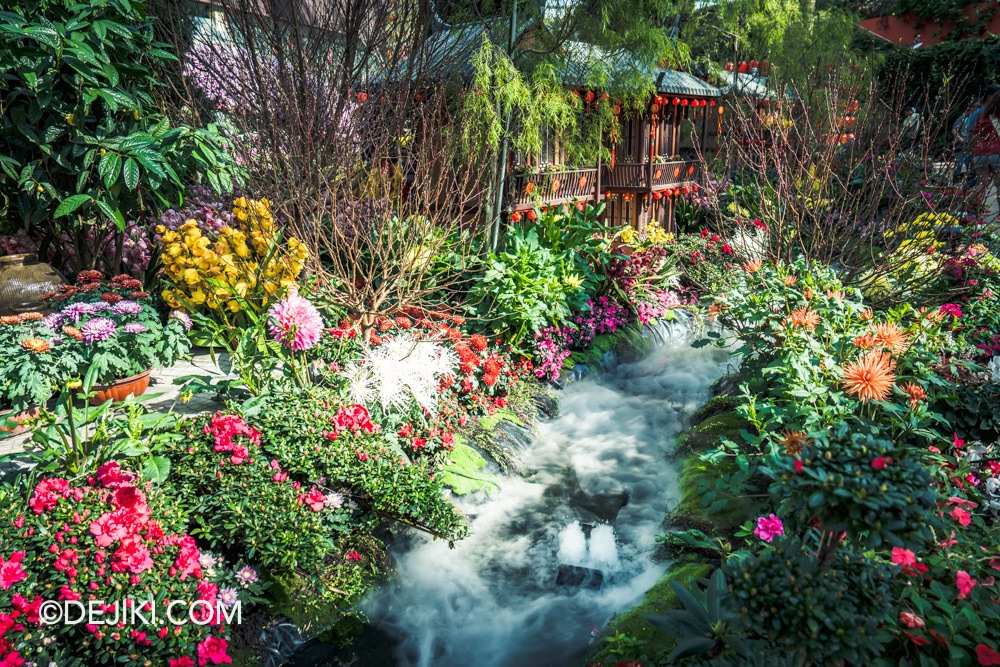 Gardens by the Bay 2025 Spring Blossoms Legend of Lady White Snake floral display at Flower Dome Back Lane Scenic Landscape 3