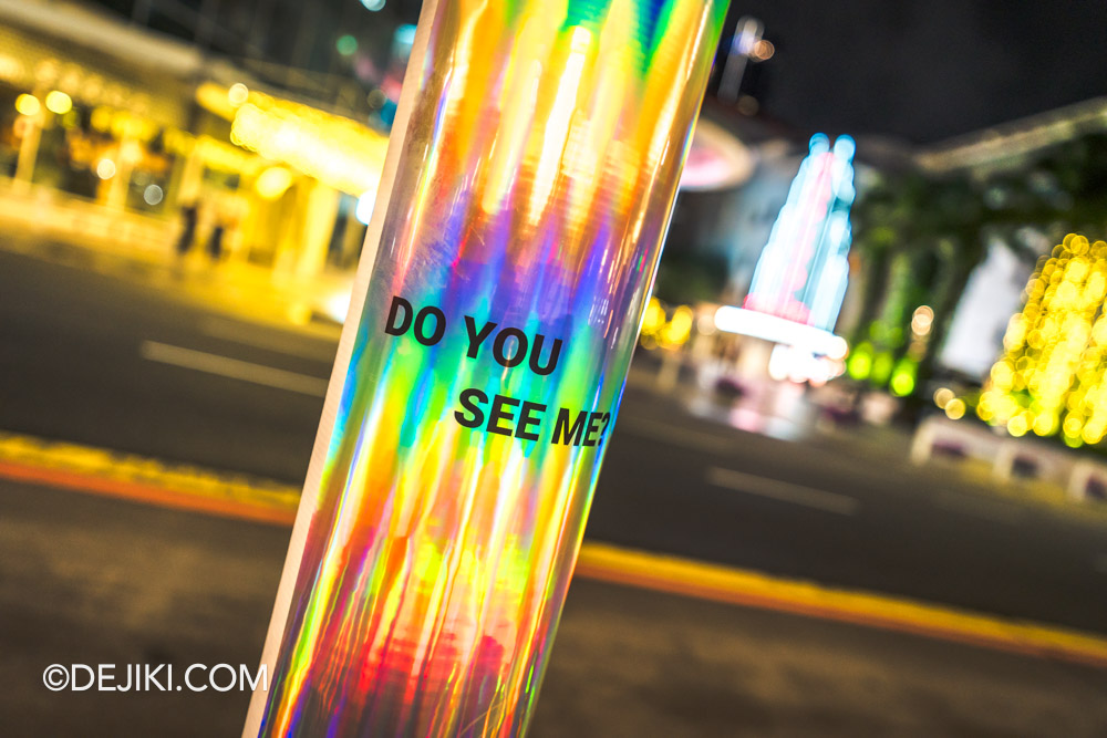 Light to Night Singapore 2025 at Civic District Art Connector In Transit Reflections and Shadows by Brandon Soo