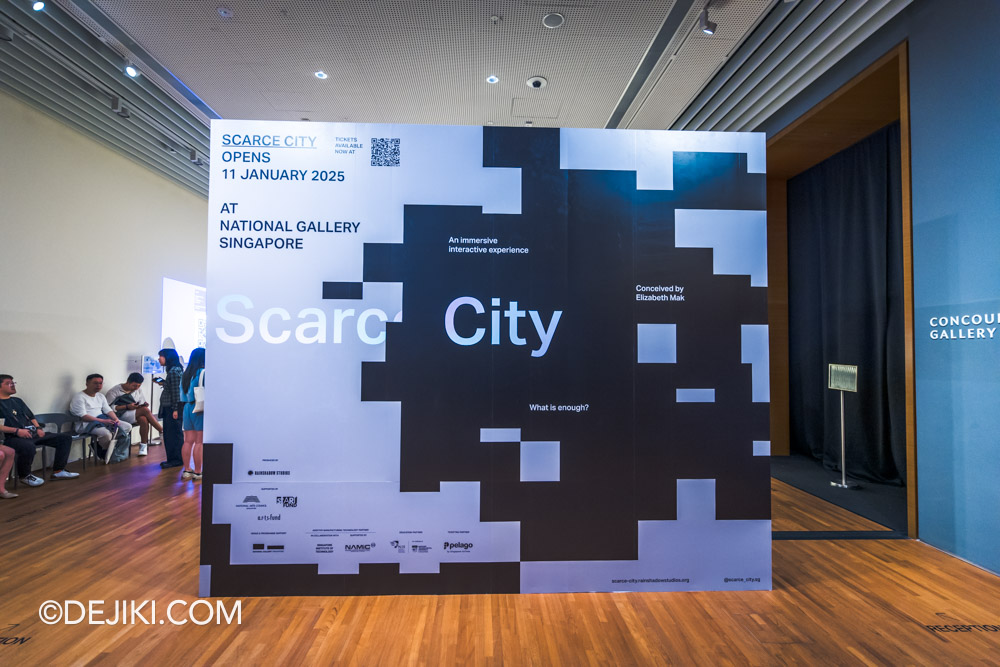 Light to Night Singapore 2025 at National Gallery Scarce City Interactive Immersive Experience entrance