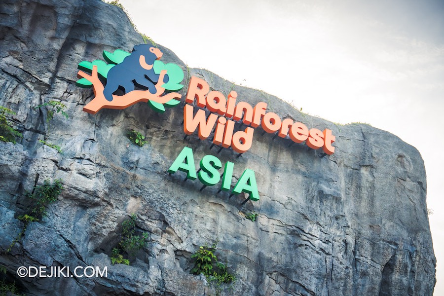 Rainforest Wild Asia at Mandai Singapore 1 Entrance Gorge marquee