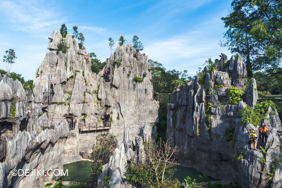 Rainforest Wild Asia at Mandai Singapore 16 Overview of The Karst from Elevated Walkway