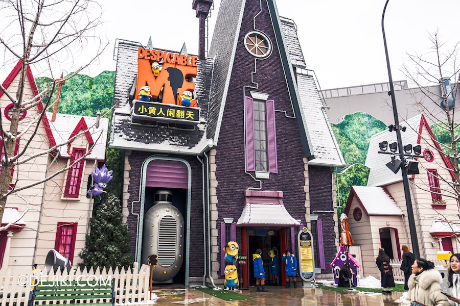 Universal Studios Beijing Resort Minion Land Despicable Me Minion Mayhem Gru's House closeup