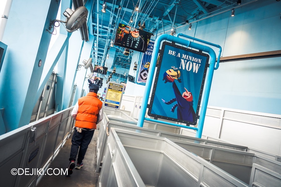 Universal Studios Beijing Resort Minion Land Despicable Me Minion Mayhem ride queue area 1