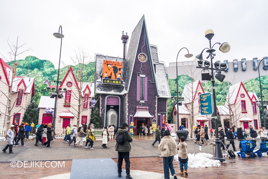 Universal Studios Beijing Resort Minion Land Gru's Neighbourhood Entrance to Despicable Me Minion Mayhem