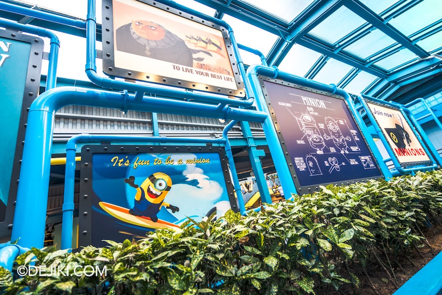 Universal Studios Japan Minion Park Despicable Me Minion Mayhem Queue 3 Covered Area