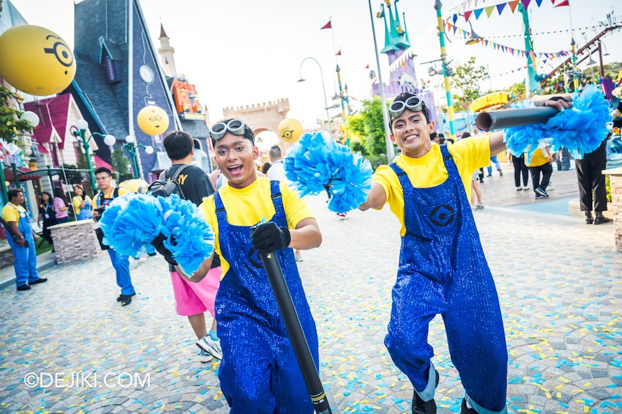 Universal Studios Singapore Minion Land Grand Opening Street Celebrations Minion Pair