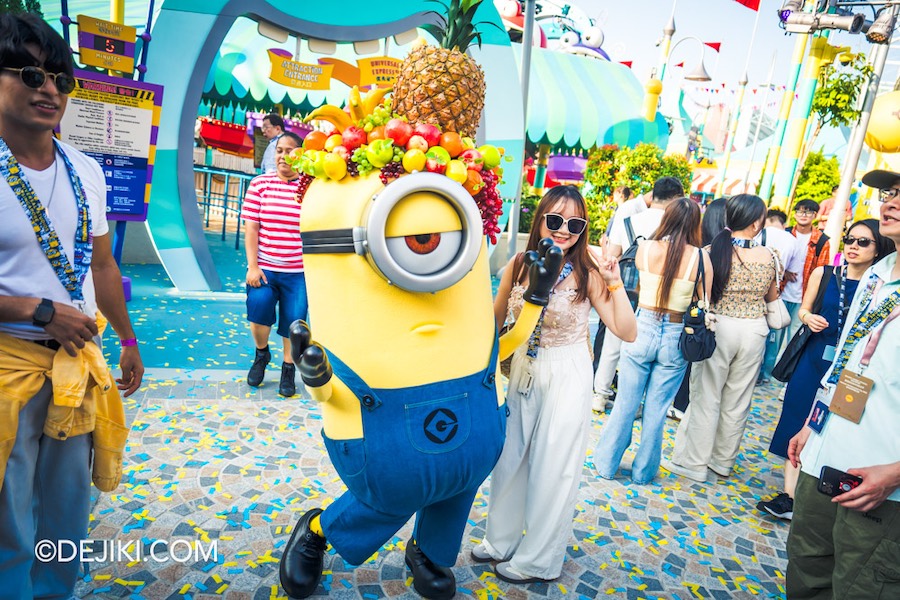 Universal Studios Singapore Minion Land Grand Opening Street Celebrations Pineapple Minion