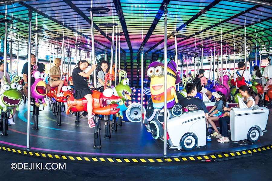 Universal Studios Singapore Minion Land Rides Buggie Boogie on ride wide