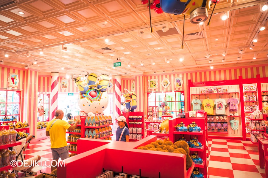 Universal Studios Singapore Minion Land Rides Minion Marketplace interior Sweet Surrender overview