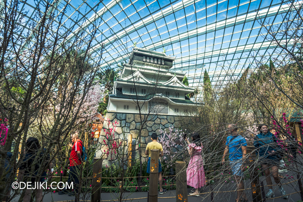 Gardens by the Bay Sakura 2025 Day Viewing 10 Kokura Castle front