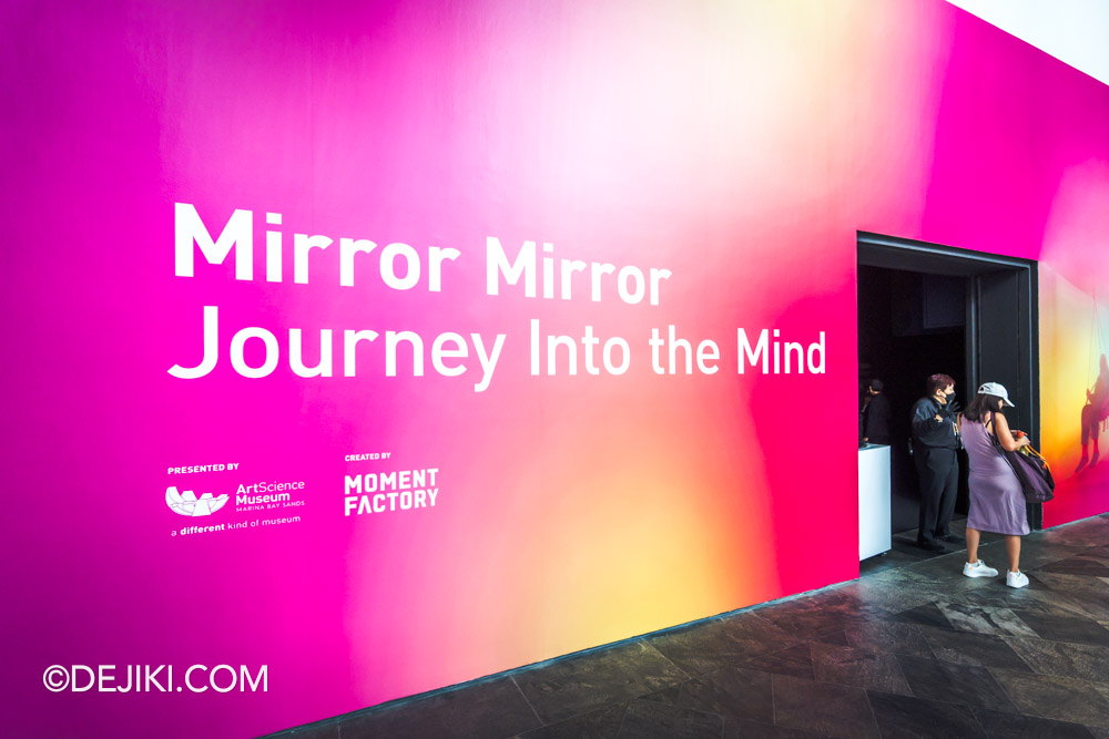 Mirror Mirror Journey Into the Mind at ArtScience Museum 1 entrance