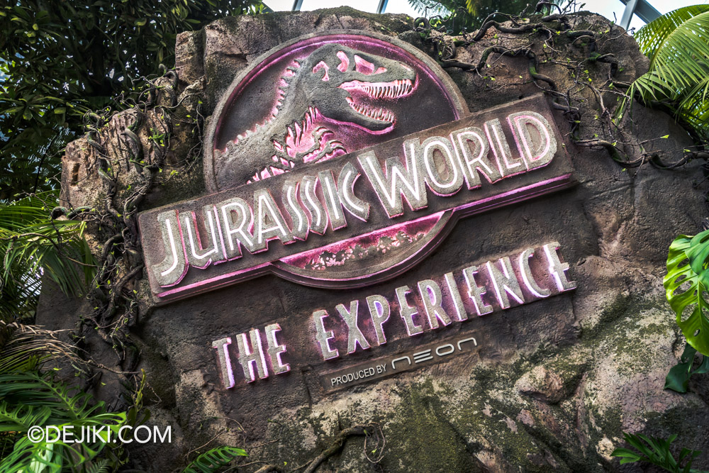 Cloud Forest Jurassic World The Experience at Gardens by the Bay 1 Welcome Rock
